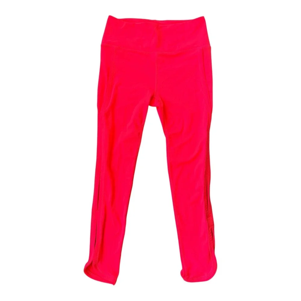 Free People Movement High Rise Infinity Cutout Leggings Neon Coral Women's Small